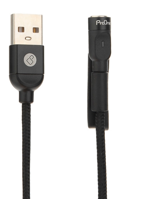 کابل تبدیل مغناطیسی USB به USB-C/لایتنینگ پرووان مدل PCC260 طول 1 متر